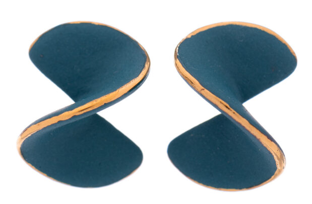 Kõrvarõngad mereroheline keerd