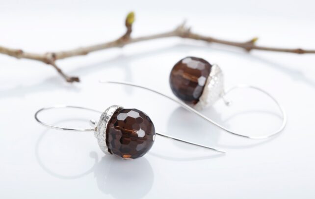 Hõbedast kõrvarõngad "Tammetõrud"