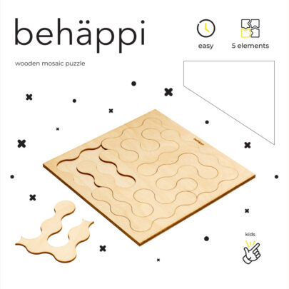 Behäppi puidust puslemäng Hoop (kerge)